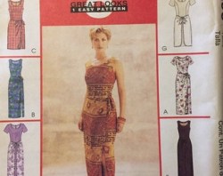 9298 MCCALLS 8 GREAT STRAIGHT DRESSES SLEEVES OR NOT PATTERN UNCUT 12-16 or 16-20 choice
